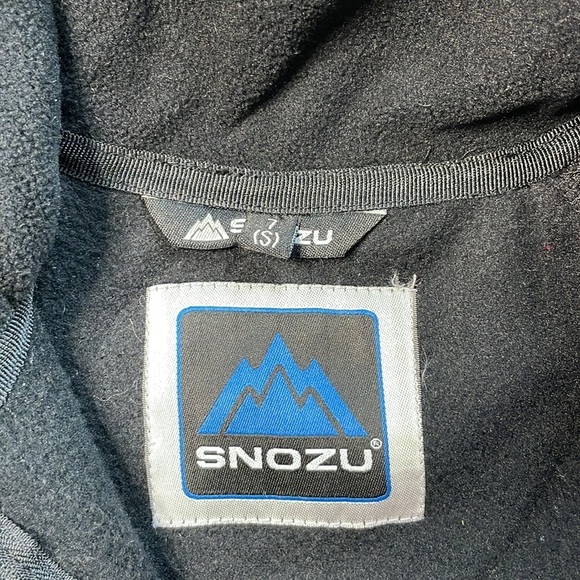 Snozu Boys Black and White Pullover 1/4 Zip Microfleece Jacket, size 7 - Picture 2 of 5